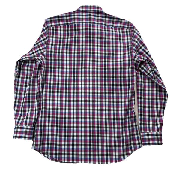 Banana Republic Long Sleeve Button Up Check Multicolor -L - Picture 3 of 8